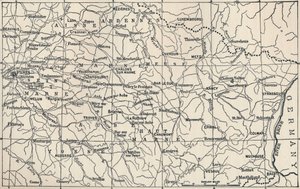 Mappa del Campo di Operazioni nel 1814, 1896 da Unbekannt