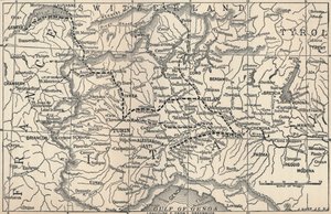 Mappa della campagna di Marengo, 1800, 1896