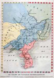 Mappa della Guerra Russo-Giapponese, 1904