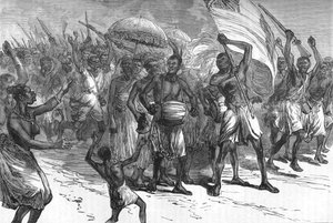 Marcia dei guerrieri Ashantee, c1880 da Unbekannt