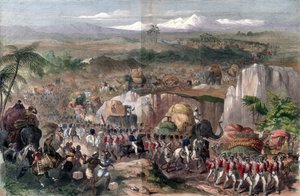 Marcia delle truppe in India, 1848 da Unbekannt