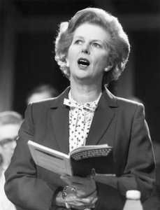 Margaret Thatcher, politica britannica, circa anni 