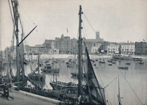Margate - Il porto e il molo, 1895 da Unbekannt