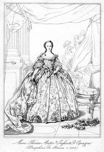 Maria Teresa di Spagna, figlia del re Filippo V di Spagna, 1726-1746 da Unbekannt