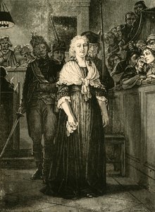 Maria Antonietta lascia il tribunale rivoluzionario, 1793 da Unbekannt