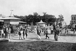 Piazza del mercato, Asunción, Paraguay, 1911