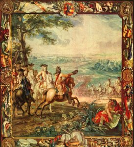 Marlborough nella battaglia di Oudenarde, 1708 da Unbekannt