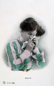Sposati, cartolina francese vintage, c1900 da Unbekannt