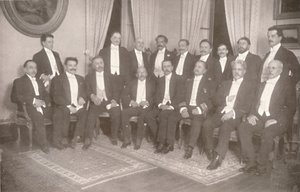 Maresciallo Hermes da Fonseca con i suoi segretari di stato e consiglieri, 1914