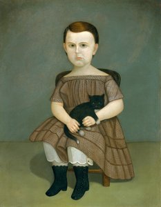 Martha Bartlett con gattino, ca. 1860 da Unbekannt