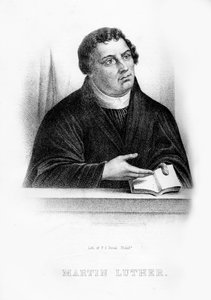 Martin Lutero, teologo tedesco, monaco agostiniano e riformatore ecclesiastico, 1854 da Unbekannt