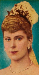 Mary di Teck al suo matrimonio con il Duca di York, 1893, 1935