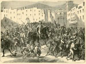 Masaniello arringa il popolo di Napoli, 7 luglio 1647 da Unbekannt