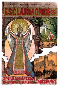 Massenet - Esclarmonde - Poster, 1890 da Unbekannt