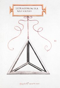 Disegni matematici Tetraedro di Da Vinci da Unbekannt