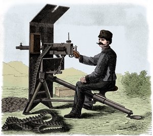 Mitragliatrice Maxim, c1895 da Unbekannt