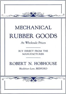 Prodotti in gomma meccanica - annuncio di Robert N. Hobhouse, 1916