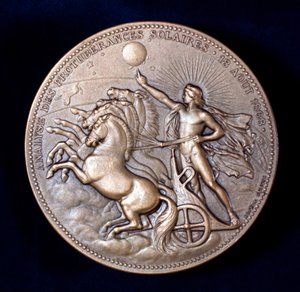 Medaglia commemorativa di Pierre Janssen e Norman Lockyer, astronomi francesi e inglesi, 1868 da Unbekannt