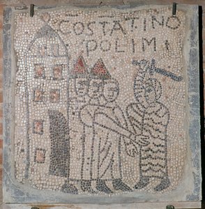 Mosaico medievale del sacco di Costantinopoli, V secolo da Unbekannt