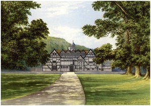 Meer Hall, vicino a Droitwich, Worcestershire, casa della famiglia Bearcroft, c1880 da Unbekannt