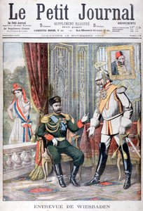 Incontro tra lo Zar Nicola II e il Kaiser Guglielmo II, Wiesbaden, Germania, 1903 da Unbekannt