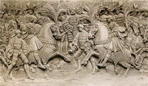 Incontro di Enrico VIII e Francesco I, al Campo del Drappo d