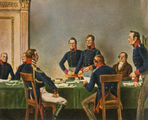 Riunione della Commissione di Riorganizzazione a Königsberg, 9 luglio 1807, 1936 da Unbekannt