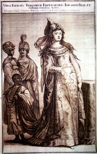 Mehpeyker Sultan con i suoi servitori di corte da Unbekannt