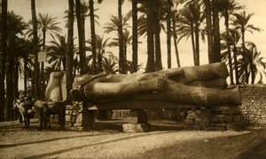Memphis - La statua colossale di Ramesse II, c1918-c1939