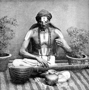 Mendicità adottata in nome di Vishnu, India, 1922