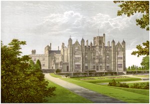Merevale Hall, Warwickshire, casa della famiglia Dugdale, c1880
