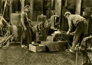 Lavoratori del metallo, Stiria, Austria, c1935