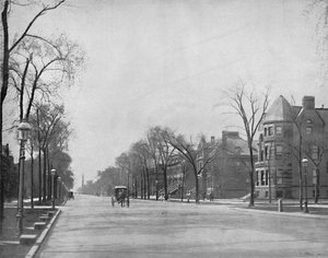Michigan Avenue, Chicago, vista verso sud, c1897 da Unbekannt