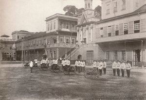 Polizia militare: una sezione di mitragliatrici, 1914 da Unbekannt
