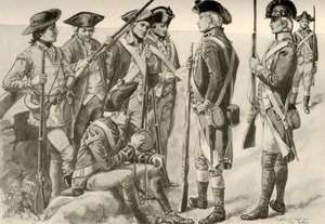 Uniformi Militari in America, c1770, 1937