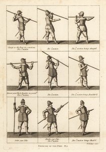 Esercizi militari con la picca