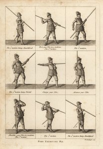 Esercizi militari con la picca