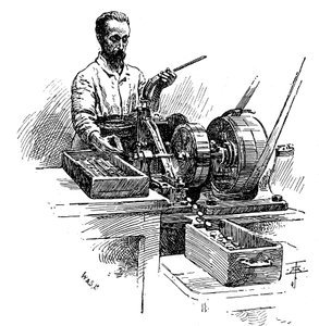 Fresatura dei bordi delle monete, Zecca Reale, Londra, 1891