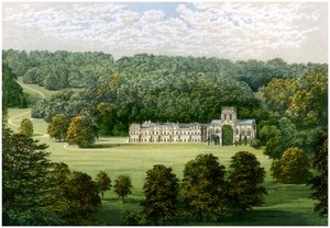 Abbazia di Milton, Dorset, casa del Barone Hambro, c1880 da Unbekannt