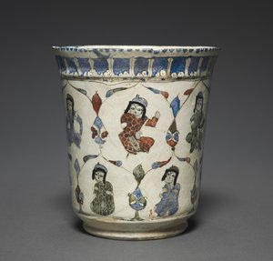Bicchiere Minai con principi seduti, 1180-1220 da Unbekannt