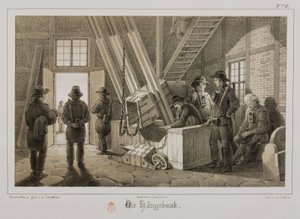 Miniere, giacimenti di metalli Testata di una miniera, Germania, c 1851 da Unbekannt