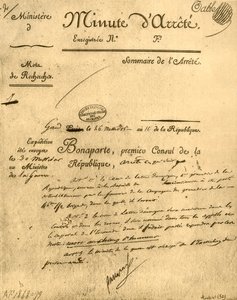 Ordine ministeriale sul soggetto di La Tour d