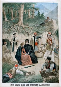 Miss Stone con i macedoni, 1901 da Unbekannt