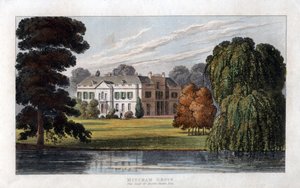 Mitcham Grove, Surrey, la residenza di Henry Hoare, c1827