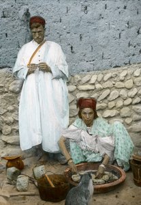 Mohamed Ben Ali e sua moglie, El Kantara, Tunisia da Unbekannt