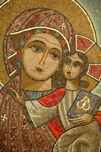 Monastero copto della Santa Vergine e di San Giovanni Kame. Vergine con il bambino
