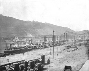 Monongahela Wharf, Pittsburgh, Pennsylvania, USA, c1900 da Unbekannt