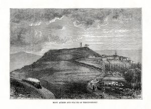 Mont Auxois e la statua di Vercingetorige, Francia, 1879 da Unbekannt