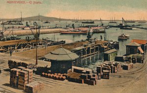 Montevideo - Il Porto, c1900 da Unbekannt