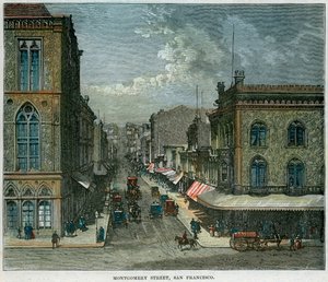Montgomery Street, San Francisco, California, USA, c1880 da Unbekannt